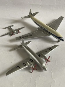 Vintage Diecast Dinky Planes DH Comet Vickers Viking Messerschmitt Me110 Fighter - Picture 1 of 12