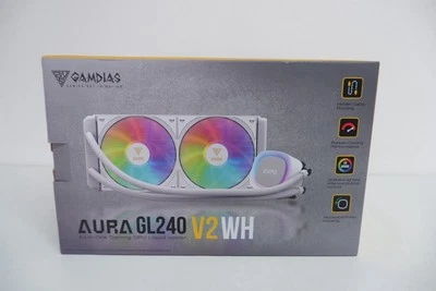 GAMDIAS 240mm AIO CPU Water Cooler Hidden Cable Design Rotatable Pump - Image 1 of 4