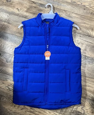 Colete acolchoado acolchoado Children’s Place XXL 16 azul royal lã resistente à água - Imagem 1 de 4