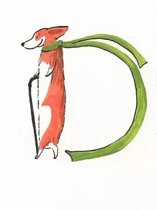 ÁLBUM DE RECORTES CORGI LETRA ALFABETO D 1.5X2 RYTA CASA DE MUÑECAS impresión de pintura arte - Imagen 1 de 1