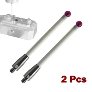 2 piezas Lápiz óptico sonda Renishaw A-5000-3712 CMM 100 mm, vástago de cerámica-6 mm punta de bola nuevo - Imagen 1 de 5
