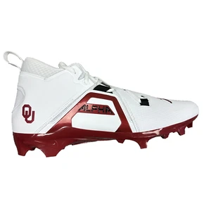 JORDAN Alpha Menace Pro 3 MID OU SOONERS Men's Football Cleats-Model DH3367-104 - Picture 1 of 5
