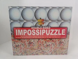 IMPOSSIPUZZLE Double Sided Golf Balls & Tees 550 Piece Puzzle Factory Sealed - Picture 1 of 8