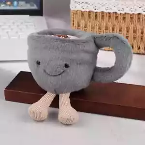 Jelly Cat Fun Coffee Cup Cute Plush Toy Soothing Doll Surprise Gift Pendant - Picture 1 of 7