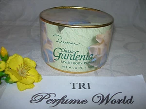 Polvo corporal clásico gardenia de Dana Lavish 6,0 oz. GRANDE Y RARO - Imagen 1 de 3