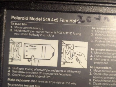 Polaroid Model 545 4x5 film holder - Image 1 of 4