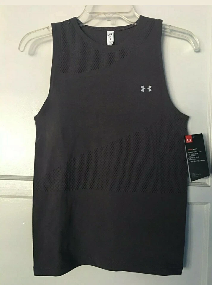 Under Armour Heat Gear Womens Black Fitted Athletic Tank Top Size Medium