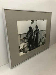 Albert Collins & George Thorogood Signed Framed Photo Photograph Autograph - Picture 1 of 4