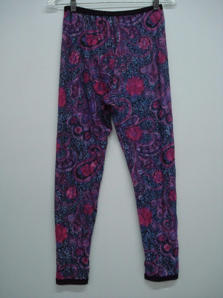 Lencería Nancy King Hecha en EE. UU. Leggings de Encaje Elastizados Talla Pequeña Paisley #396C Foto 1 de 2