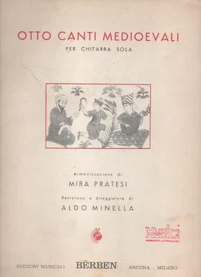 OTTO CANTI MEDIEVALI per chitarra sola - Ed. BÈRBEN - Immagine 1 di 2