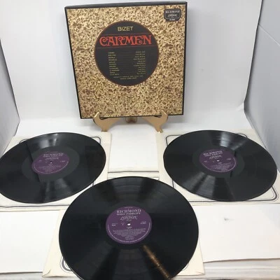 Vintage Bizet-Carmen Richmond/London 3LP Import set RS 63006 Wolff Juyol DeLuca - Image 1 of 4