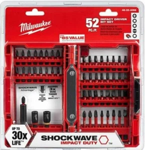 NEU Milwaukee 48-32-4068 Shockwave Schlagschrauber Bit-Set 52-teilig. - Bild 1 von 1