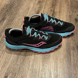 Saucony Womens Excursion TR 15 S10668-38 Black Running Shoes Sneakers Size 10 - Picture 1 of 7