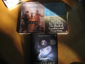 Milan Kundera Books: Slowness &The Book of Laughing and Forgetting...PLUS 1. - Picture 1 of 7
