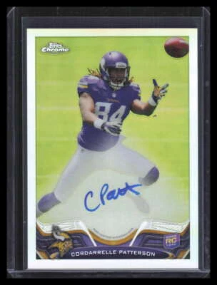 2013 Topps Chrome Autographs Refractor Cordarrelle Patterson Rookie Auto 20/150 - Image 1 of 2