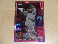 2023 Topps Chrome Update Magenta Purple Lava Lamp Refractor Oscar Colas /299 RC