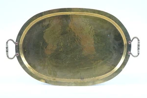 Antique Brass Russian Tray - Picture 1 of 3