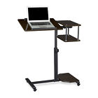 Stolik na laptopa XL Regulowana wysokość Drewniana stolik na notebooka Stół belkowy Wózek na laptopa Stół