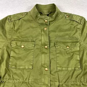 Gap Utility Jacke DAMEN LARGE hell armeegrün durchgehender Reißverschluss Militärmantel - Bild 1 von 19