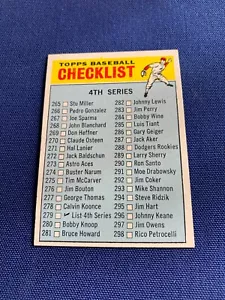 1966 Topps Very High Grade Set Break # 279 Checklist NM - Picture 1 of 2