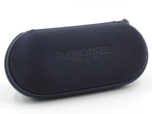 Longines Watch Box Service Blue Fabric Travel Single Seat Case Novelty - Picture 1 of 5