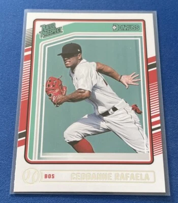 2024 Panini Donruss Rated Prospect #128 Ceddanne Rafaela Boston Red Sox - Image 1 of 2