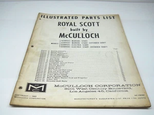 McCulloch Boat Motor Royal Scott Parts Catalog Manual #75284 1963 - Picture 1 of 2