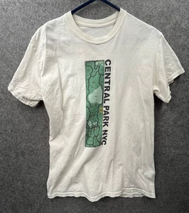 Vintage Central Park NYC Karte Off-White T-Shirt Central Park Conservancy hat Fehler - Bild 1 von 9