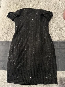 Mini vestido negro pequeño con bling para dama - Imagen 1 de 3