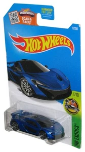 Hot Wheels HW Exotics 1/10 McLaren P1 (2015) Blue Toy Car 71/250 - (Card Wear) - Picture 1 of 1