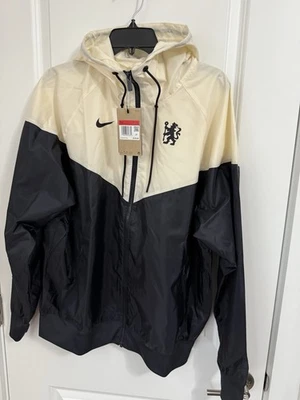 Nike Chelsea F.C. Chaqueta de fútbol Windrunner natural negra talla grande FN7767-120 Foto 1 de 4