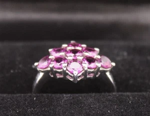 Limited Edition 2.83ct Rajasthan Garnet Sterling Silver Ring Size Q New Unused - Picture 1 of 24