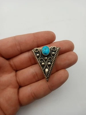Punta de cuello occidental mexicano vintage con piedra turquesa única Foto 1 de 3