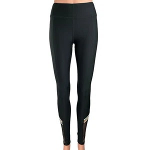 Terez Women's Black Pull On Mid Rise Athletic Workout Fitness Leggings Size S - Picture 1 of 5