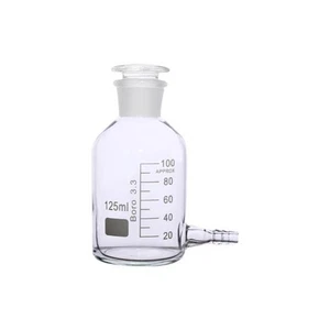Borosilicate Glass Lab Sample Bottle 125ml-5000ml Reagent with Side Nozzle - Foto 1 di 6