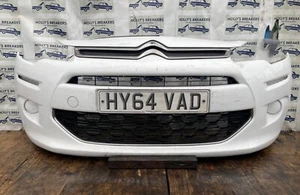 Citroen C3-MK3 FRONT BUMPER with Grills in White Facelift (2013-2016) - Picture 1 of 13