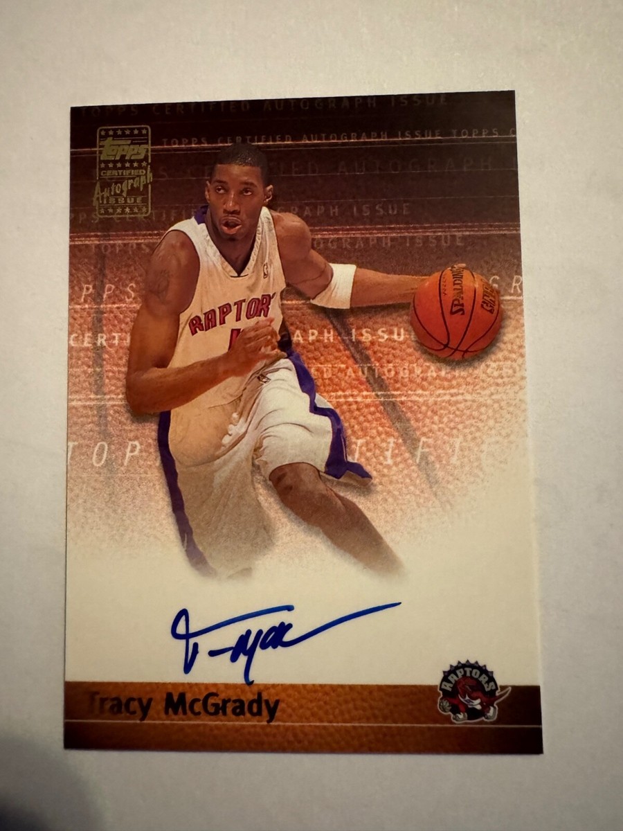 Tracy McGrady Basketball Toronto Raptors Autographed Sports 