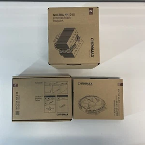 Noctua NH-D15 chromax.Black, Dual-Tower CPU-Kühler (140mm, schwarz) ohne Karton - Bild 1 von 7