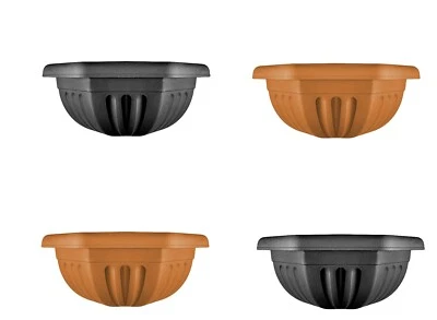 Plastic Garden Fence Wall Flower Pot Basket Plant Planter Outdoor Container New