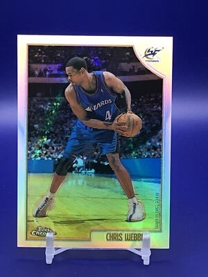 1998-99 Topps Chrome Refractor #180 Chris Webber Washington Wizards - Image 1 of 2