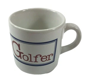 Golfista con una G mayúscula Taza de café Té Chocolate caliente Taza Doug Wilson Houze De colección - Imagen 1 de 9