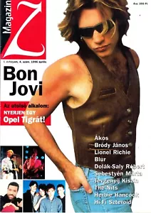 BON JOVI , LIONEL RICHIE, BLUR, CELINE DION Hungarian magazine - Picture 1 of 11