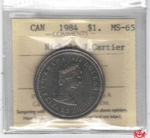 1984 Canada 1 Dollar Jacques Cartier - ICCS MS65 - XSL 513