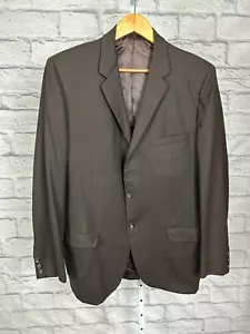 Saks Fifth Avenue Buttons Up Men’s Coat Jacket Brown Suit Union Made Amalgamated - Picture 1 of 6