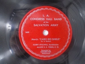 Salvation Army L A congress Hall Band Cairo Red Shield Gladsome Morn EE+ - Picture 1 of 2