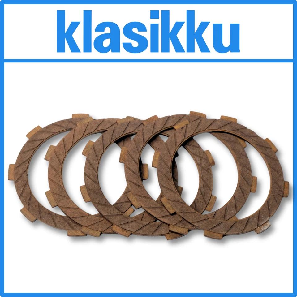 适合川崎 GTO AR50 AR80 MC1 KE100 KH125 G5 离合器板摩擦 5 件 — 第 1/4 张图片