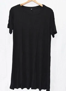 Dress MOLERANI Women's Size XL T-Shirt Style Black SOFT Stretchy Comfy c2277 - Picture 1 of 5