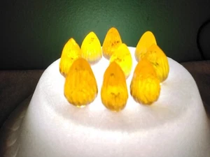 10 GOLD ROUND TIP VINTAGE LARGE TWIST BULBS for Ceramic Christmas Tree - Picture 1 of 5
