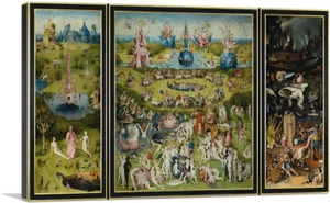ARTCANVAS The Garden of Earthly Delights 1515 Canvas Art Print Hieronymus Bosch - Picture 1 of 15
