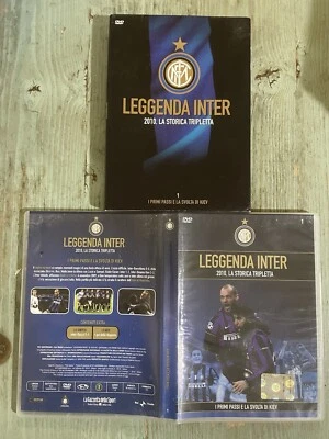 DVD N.1 LEGGENDA INTER LO STORICO TRIPLETE 2010 LA GAZZETTA DELLO SPORT Mourinho - Immagine 1 di 2